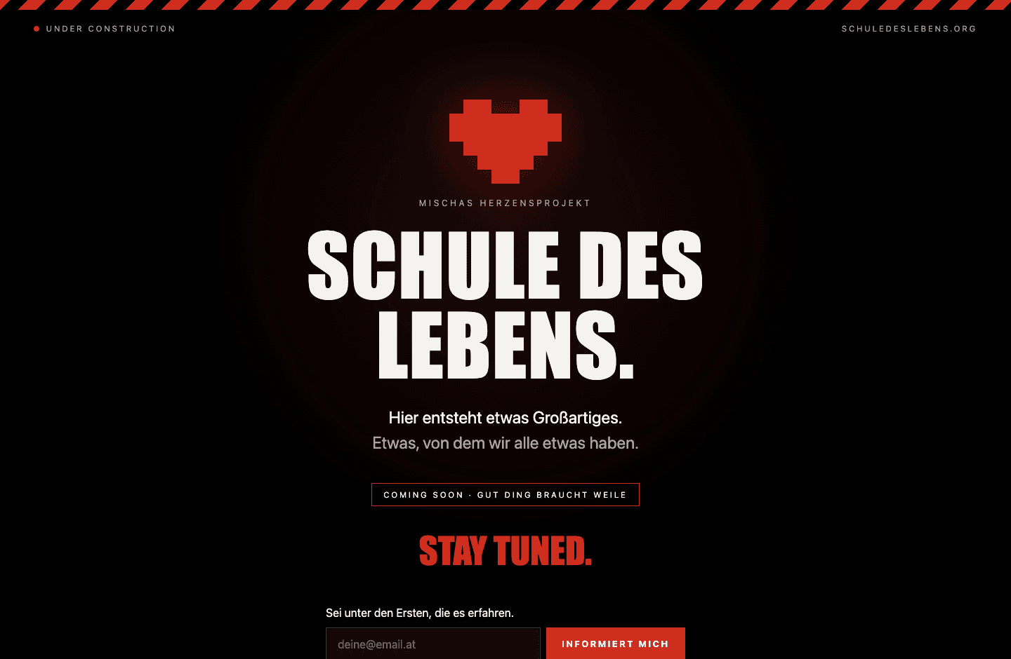 Website von Schule des Lebens — Oktober 2026